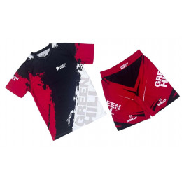 Набор майка/шорты(5 комплектов) GREEN HILL (3066), взрослый, черный/красный(S-XXL)