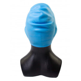 Шапочка для плавания CONQUEST A-5, силиконовая с впадинами для ушей, голубая