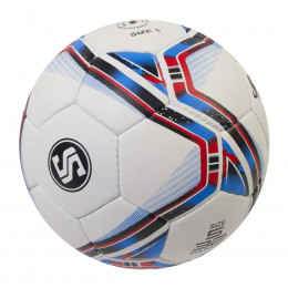Мяч футбольный SOLTAS, модель №2 красный/голубой/черный, №5