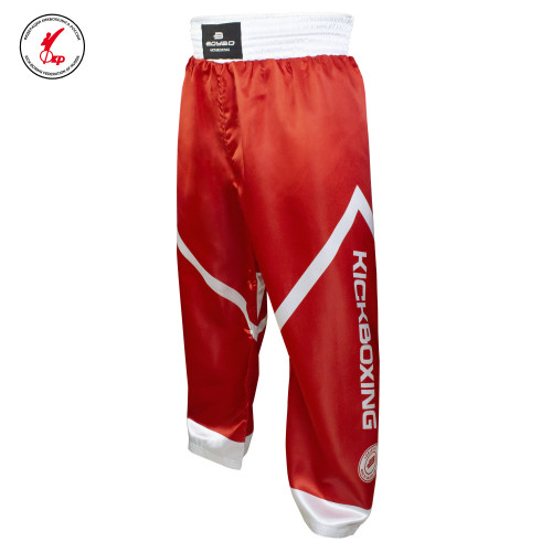 Брюки для кикбоксинга BoyBo KNOCK OUT, IK-32 (одобрено ФКР), красный (XS)