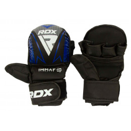 Перчатки MMA RDX, DX, черный/синий, L