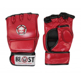 Перчатки MMA Blost, кожа, красные XL