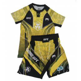 Комплект шорты/футболка (2) VENUM UFC(CRYPTO) 12035, цвет желтый, (XXL)