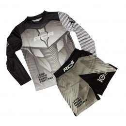 Набор рашгард/шорты (5 комплектов) ACA(NEW MODEL) 171, взрослые, цвет серый, (XXS-L)