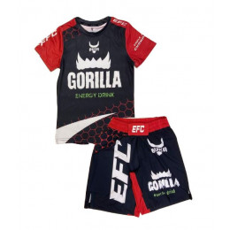 Набор майка/шорты (5 комлпектов) GORILLA 3061, взрослый, красный, (S-XXL)