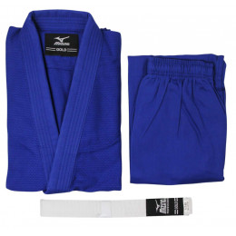 Кимоно для дзюдо MIZUNO GOLD, MG525, куртка 450 г/м2,брюки 220-240 г/м2, синий (000(110))