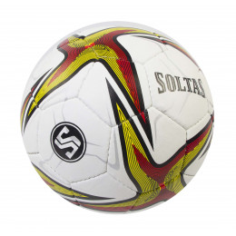 Мяч футбольный SOLTAS, модель №4 красный/желтый/серебро/черный, №5