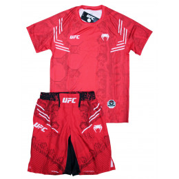 Комплект шорты/футболка (2) VENUM UFC(NEW MODEL), взрослый, красный, XXL