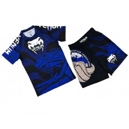 Комплект шорты/футболка (2) VENUM UFC(12010), цвет синий (XXL)