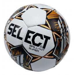 Мяч для футбола SELECT BRILLIANT SUPER (REPLICA). белый/черный/бронза  №5