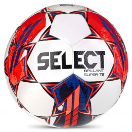 Мяч для футбола SELECT Brilliant Super TB (№4) , бел/син/красн, модель №4