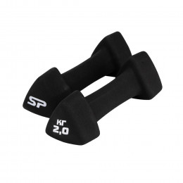 Гантель неопреновая ESPADO ES1118ED черная, 1 пара (2)