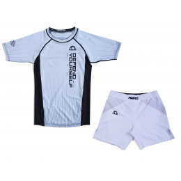 Набор майка/шорты (5 комлпектов) MANTO(NEW MODEL) 101, взрослый, белый/черный, (S-XXL)п