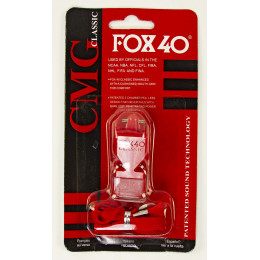 Свисток FOX40 CLASSIC GMS (модель A-44), 120дБ, красный