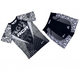 Набор майка/шорты (7 комплектов) ACA(TR) 3018, детский (черно/белый), (116-XS)