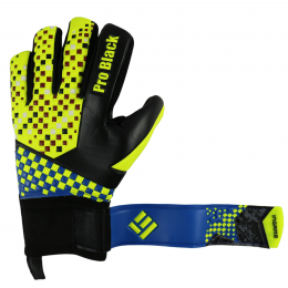 Перчатки вратарские Ingame ProBlack сине-салатовые (10)
