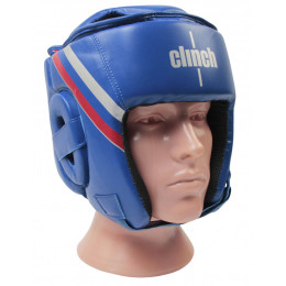 Шлем защитный CLINCH(TOP SOFT), для кикбоксинга, синий, DX, M