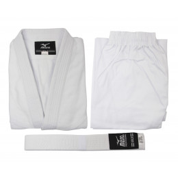 Кимоно для дзюдо MIZUNO GOLD, DK525, куртка 400-450 г/м2, брюки 220-240 г/м2, белый (000(110))