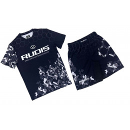Набор майка/шорты (5 комлпектов) RUDIS (TR)3052 взрослый, черный (S-XXL)