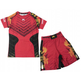 Набор майка/шорты (5 комлпектов) VENUM UFC 12104, взрослый, красный, (S-XXL)
