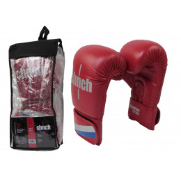 Перчатки боксёрские CLINCH DX(упаковка), красные (12OZ)