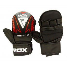 Перчатки MMA RDX, DX, черный/красный, L