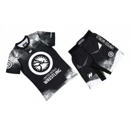 Набор майка/шорты (6 комлпектов) UWW (TR)3013 детский, (черный/белый), (128-XS)