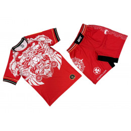Комплект шорты/футболка (2) VENUM UFC 12091, цвет красный (XL)