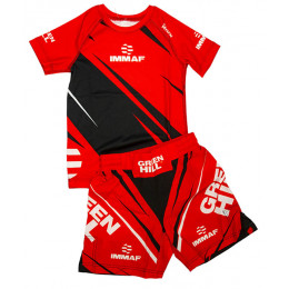 Набор майка/шорты (5 комплектов) GREEN HILL(NEW MODEL) 179,  взрослые, цвет красный, (XXS-L)