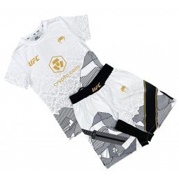 Набор майка/шорты (5 комплектов) VENUM UFC CRYPTO(TR) 3022, взрослый, белый (S-XXL)