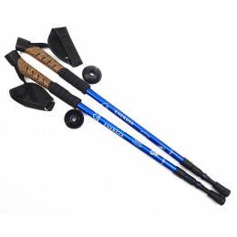 Палки для скандинавской ходьбы ENERGIA, пробковая ручка, синие