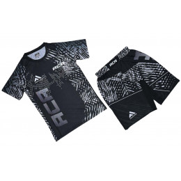 Набор майка/шорты(6 комплектов) ACA (TR) 11082, детский, черный/белый, (128-XS)