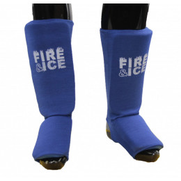 Защита голени и стопы FIREICE (чулком), синие , XL