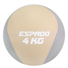 Медбол ESPADO 4 кг, серый-бежевый ES2602