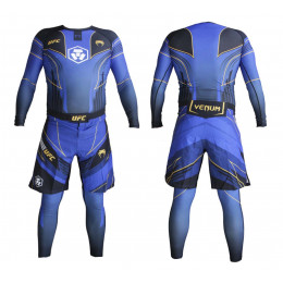 Комплект шорты/рашгард/легенсы (3) VENUM UFC(CRYPTO), синий/черный, (XL)