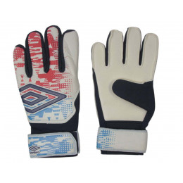 Перчатки вратарские UMBRO(Размер 8), белый/красный/голубой, модель №2